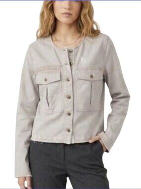 Free People Military Surplus Jacket In A Dusty Blush Color